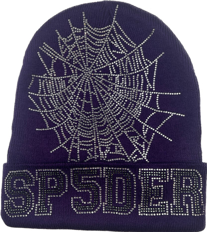 Sp5der Rhinestone Beanie