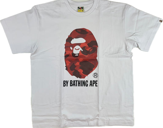 Bape Red Camo Big Ape Logo T-shirt