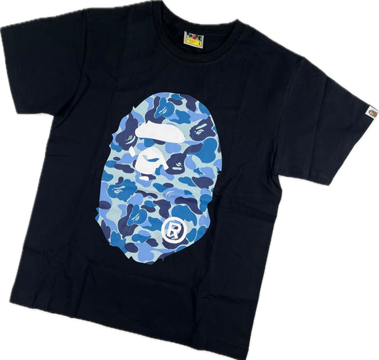 Bape Blue Camo Big Ape Logo T-shirt