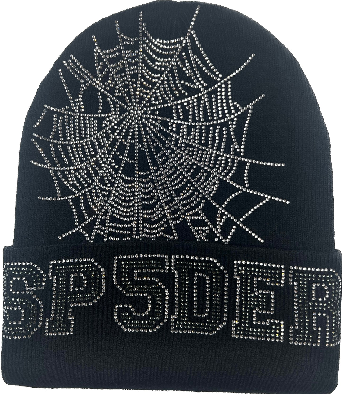 Sp5der Rhinestone Beanie