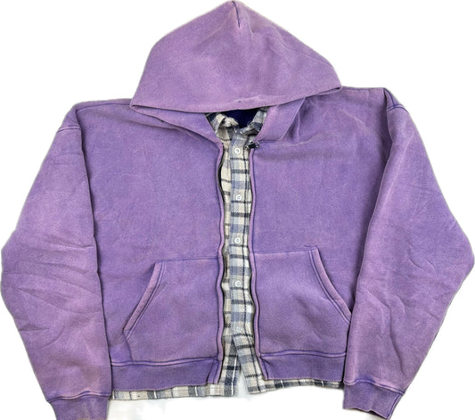 The GV Gallery Flannel Zip Up Hoodie