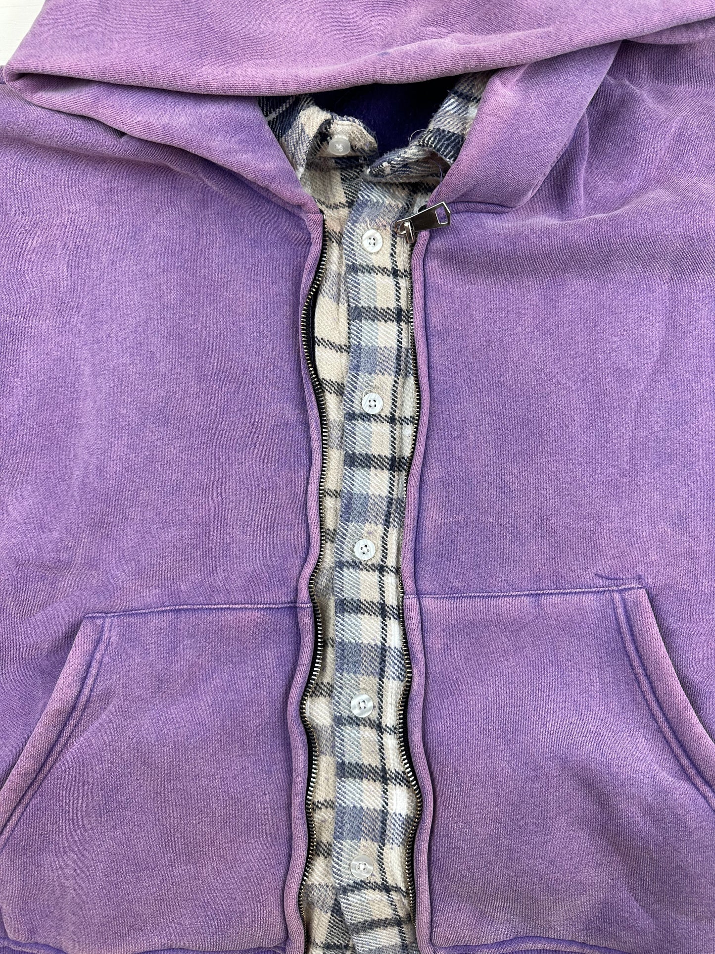 The GV Gallery Flannel Zip Up Hoodie