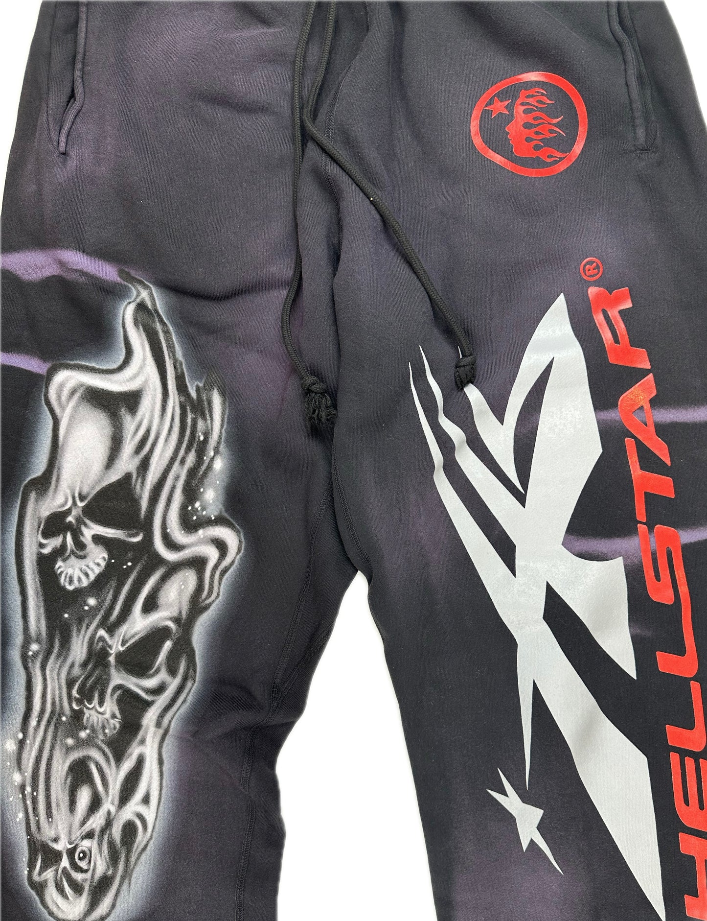 HS Airbrushed Skull Elastic Sweatpants