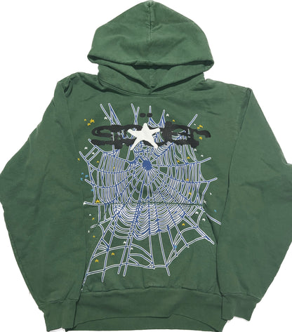 Sp5der Hunter Green Hoodie