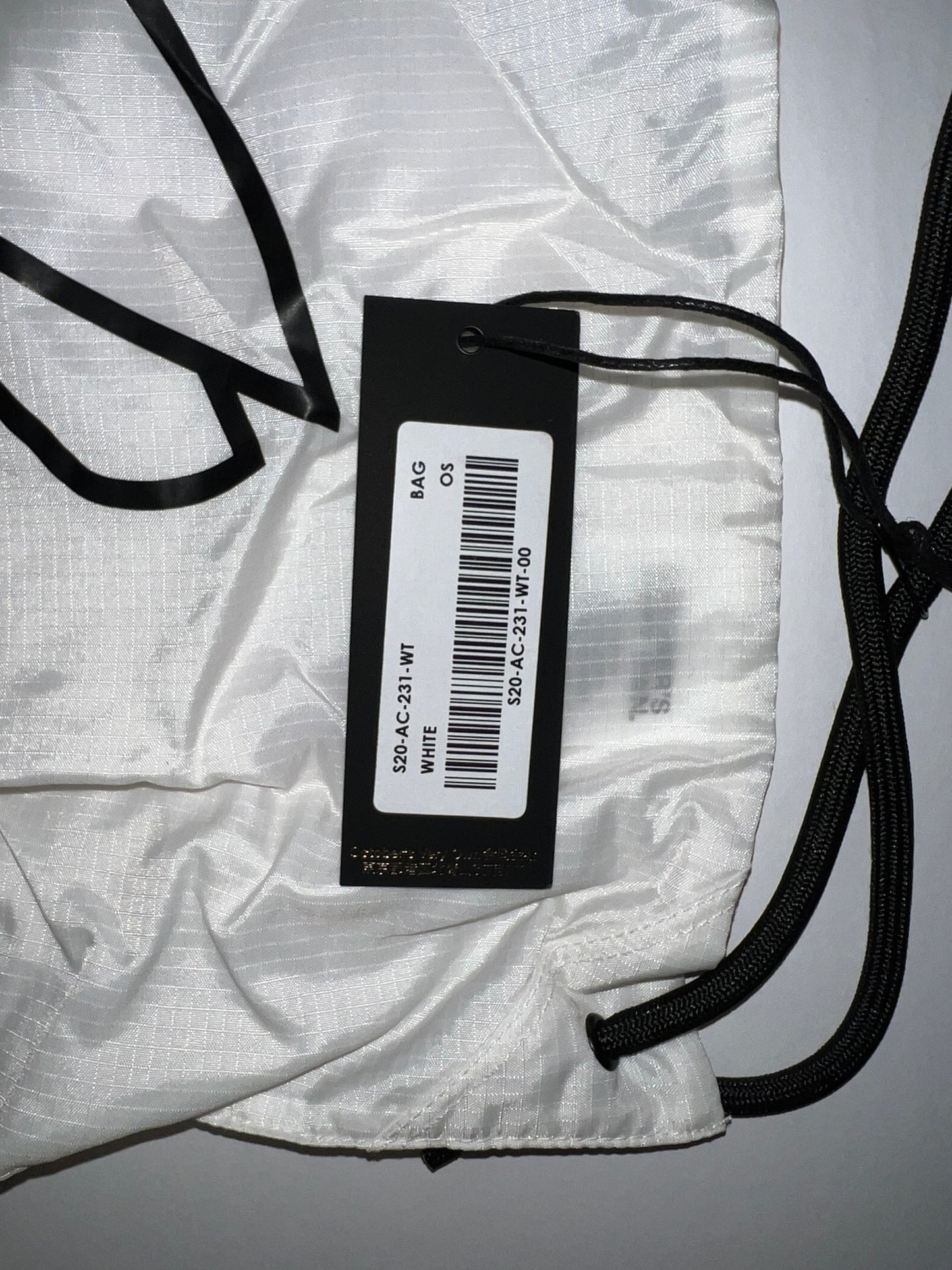 OVO White Drawstring Bag