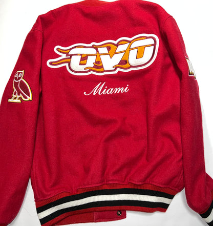 OVO x NBA Miami Heat Varsity Jacket