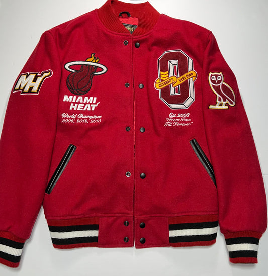 OVO x NBA Miami Heat Varsity Jacket